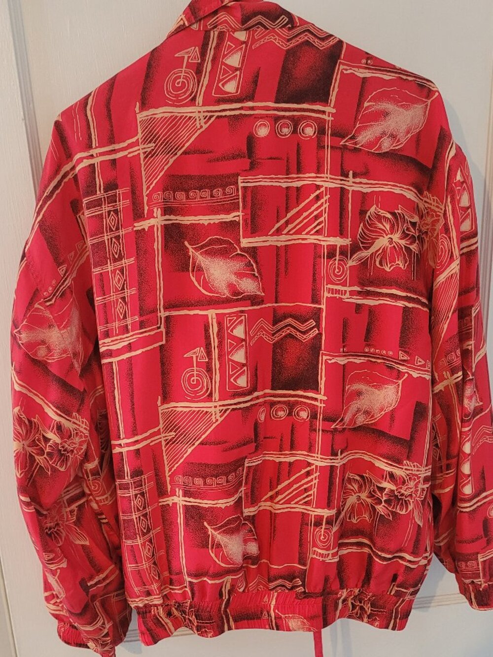 Vintage Fuda International 100% Silk 2-Piece Tracksuit Set - Large - Picture 1 of 8